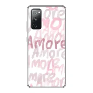 Чохол з розовим принтом для Samsung Galaxy S20 FE (Аморе любов)
