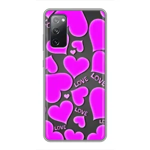 Чехлы для любимой на Самсунг Гелексі S20 ФЕ (VPrint) (Pink hearts)