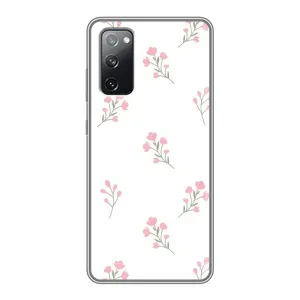 Чохол з розовим принтом для Samsung Galaxy S20 FE (Рожеві квіти)