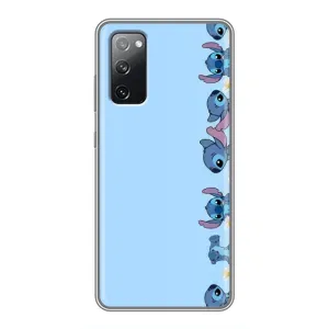 Чехол с принтом Стич на Samsung Galaxy S20 FE (Стич фон)
