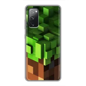 Чехол Майнкрафт на Samsung Galaxy S20 FE (AlphaPrint) Minecraft (текстура Майнкрафт)