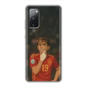 Чехол с футболистом Ламин Ямаль Samsung Galaxy S20 FE (Ямаль аниме)
