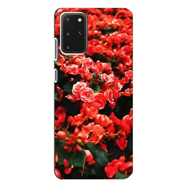 Чехол с принтом «Цветы красные» для Samsung Galaxy S20 Plus