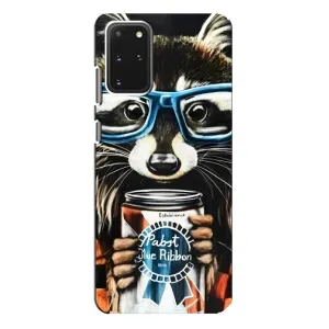 Чохол з принтом для Samsung Galaxy S20 Plus - (Прикольні) (AlphaPrint) (Єнот з банкою)