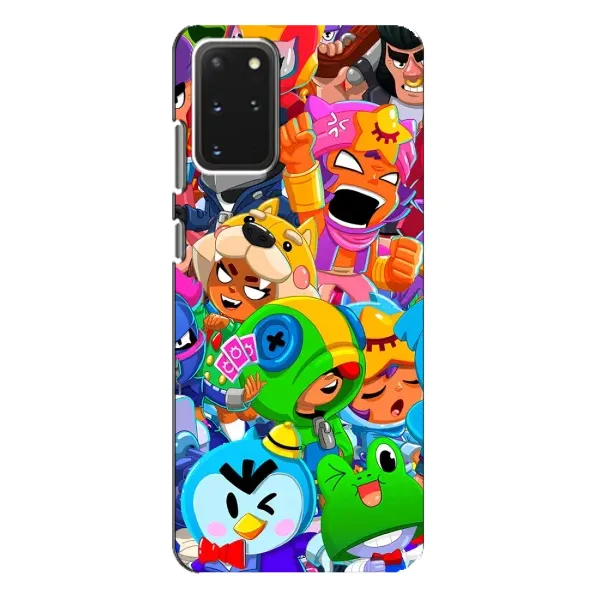 Чехол с принтом «герои Бравл Старс» для Samsung Galaxy S20 Plus