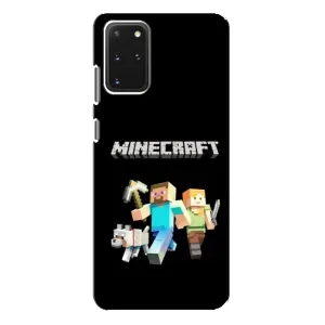 Чехол Майнкрафт на Samsung Galaxy S20 Plus (AlphaPrint) Minecraft (герои Minecraft)