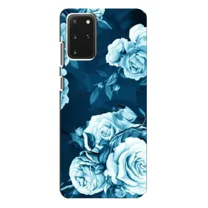 Чехлы (ART) Цветы на Samsung Galaxy S20 Plus (VPrint) (Голубые Бутоны)