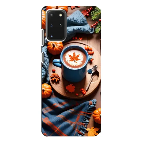 Чохол з принтом «Кава і гарбузики» для Samsung Galaxy S20 Plus