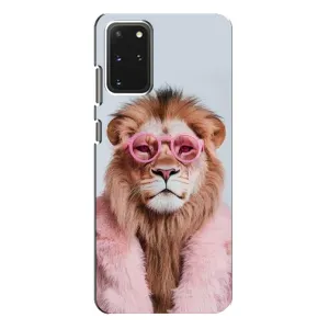Чохол з принтом стильні тварини для Samsung Galaxy S20 Plus (Лев в окулярах)