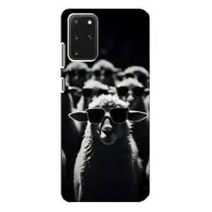 Чохол з принтом стильні тварини для Samsung Galaxy S20 Plus (Овечка в окулярах)