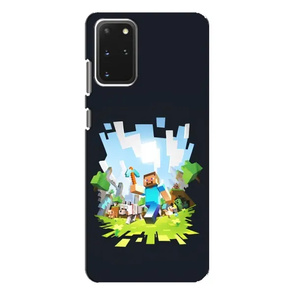 Чехол с принтом «персонажи Minecraft» для Samsung Galaxy S20 Plus Чехол с принтом «персонажи Minecraft» для Samsung Galaxy S20 Plus