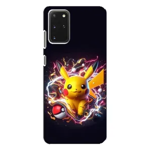 Чохол з Пікачу на Samsung Galaxy S20 Plus (Пікачу з м'ячем)