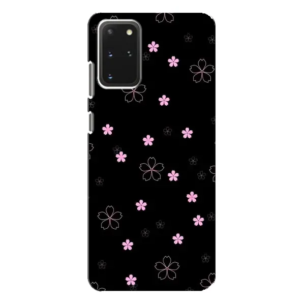 Чехол с принтом «Розовые цветы на черном» для Samsung Galaxy S20 Plus Чехол с принтом «Розовые цветы на черном» для Samsung Galaxy S20 Plus