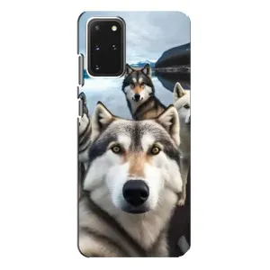 Чохол з Хаскі Samsung Galaxy S20 Plus - (AlphaPrint) (Селфі Хаскі)