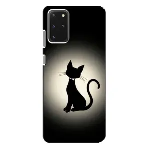 Чохол з принтом для Samsung Galaxy S20 Plus (AlphaPrint) Модні коти (Силует котика)