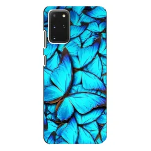 Чохол з принтом для Samsung Galaxy S20 Plus - (Прикольні) (AlphaPrint) (Сині метелики)