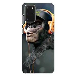Чохол з Мавпами Samsung Galaxy S20 Plus - (AlphaPrint) (В навушниках)