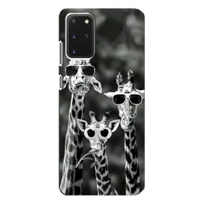 Силіконовий чохол з КАРТИНКАМИ літо для Samsung Galaxy S20 Plus (AlphaPrint) (Жирафи в окулярах)