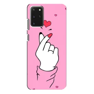 Чохол з принтом для Samsung Galaxy S20 Plus (AlphaPrint - Знак сердечка) (Знак Love)