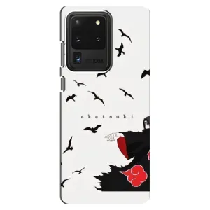 Чехлы на тему: Итачи Учиха для Samsung Galaxy S20 Ultra (AlphaPrint) (Akatsuki)
