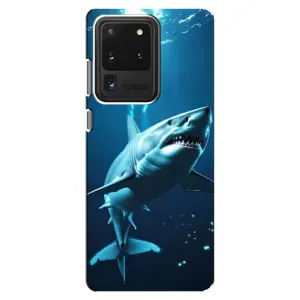 Чехол с картинкой «Хищники» для Samsung Galaxy S20 Ultra (Акула под водой)