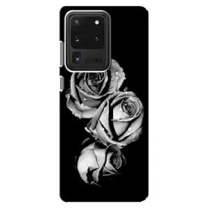 Чохол з картинкою (Стильні) Самсунг Галаксі С20 Ультра - (AlphaPrint) (Чорна троянда)