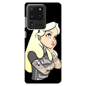 Чехол с печатью для Samsung Galaxy S20 Ultra - (Мода) (AlphaPrint) (Девочка в тату)