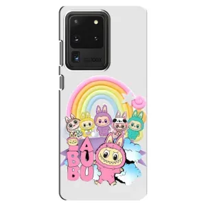 Чехол с Лабубу на Samsung Galaxy S20 Ultra (Фон Лабубу)