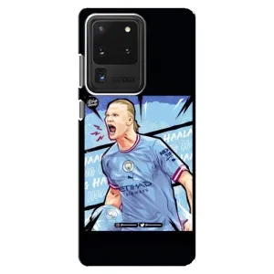 Чехлы с футболистом Ерлинг Холанд для Samsung Galaxy S20 Ultra (AlphaPrint) (гол Эрлинг Холланд)