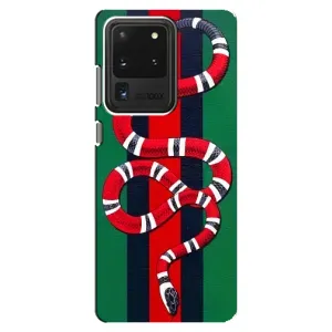 Чехлы ГУЧЧИ для Самсунг С20 Ультра (AlphaPrint) (Gucci змия)