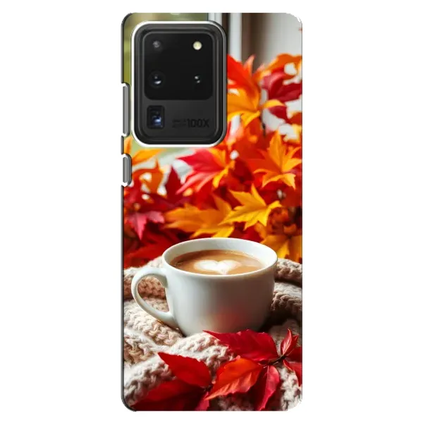 Чехол с принтом «Кофе и листья» для Samsung Galaxy S20 Ultra