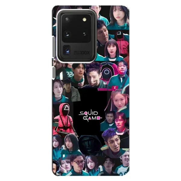 Чохол з принтом «Колаж Гра кальмара» для Samsung Galaxy S20 Ultra Чохол з принтом «Колаж Гра кальмара» для Samsung Galaxy S20 Ultra