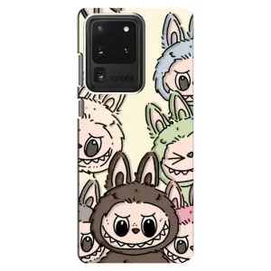 Чехол с Лабубу на Samsung Galaxy S20 Ultra (Золотая обезьяна Bored Ape)