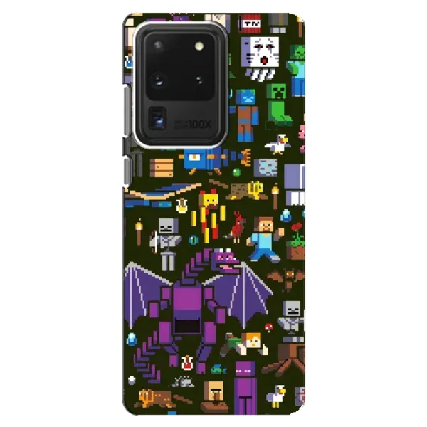 Чехол с принтом «Коллаж Майнкрафт» для Samsung Galaxy S20 Ultra