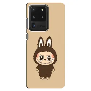 Чехол с Лабубу на Samsung Galaxy S20 Ultra (Bored Ape в красном)
