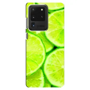 Чохли з фруктами для Samsung Galaxy S20 Ultra (VPrint) (Лайм)