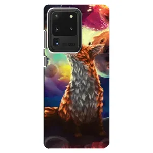 Чехлы с картинкой Лисички для Samsung Galaxy S20 Ultra (VPrint) (Лисица в космосе)