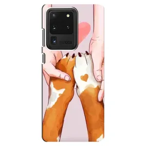 Чехлы с собаками для Samsung Galaxy S20 Ultra (VPrint) (Любовь к собакам)