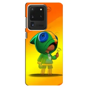 Чехол для Samsung Galaxy S20 Ultra Бравл Старс (VPrint) (Мальчик Леон)
