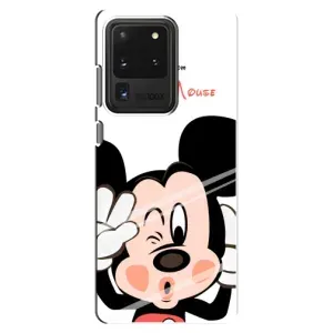 Эксклюзивный чехол для Samsung Galaxy S20 Ultra (AlphaPrint - Мультяшные) (Маус Микки)