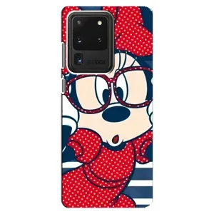 Эксклюзивный чехол для Samsung Galaxy S20 Ultra (AlphaPrint - Мультяшные) (Маус в очках)