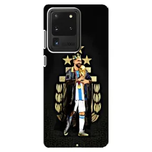 Чехлы для Samsung Galaxy S20 Ultra (Leo чемпион) (AlphaPrint) (Месси Король)