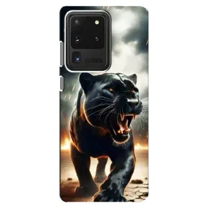 Чехол с картинкой «Хищники» для Samsung Galaxy S20 Ultra (Черная пантера)