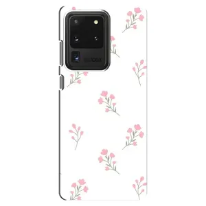 Чохол з розовим принтом для Samsung Galaxy S20 Ultra (Рожеві квіти)