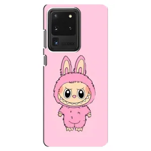 Чехол с Лабубу на Samsung Galaxy S20 Ultra (Розовый Лабубу)