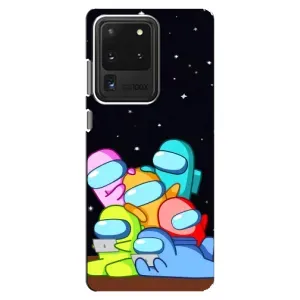 Чехол Амонг Ас для Samsung Galaxy S20 Ultra (AlphaPrint) (Скины в космосе)
