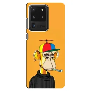 Чехлы с Обезьянами NFT для Samsung Galaxy S20 Ultra (AlphaPrint) (Скучающая Обезьяна NFT)