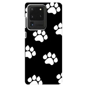 Чехлы с собаками для Samsung Galaxy S20 Ultra (VPrint) (Следы собаки)