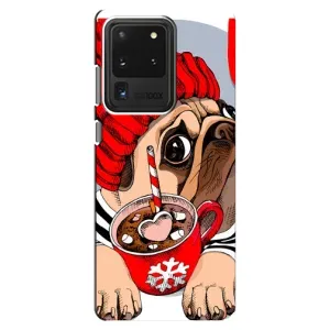 Чехлы с собаками для Samsung Galaxy S20 Ultra (VPrint) (Собачка в шапке)