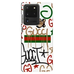 Бренднові Чохли для Samsung Galaxy S20 Ultra - (PREMIUMPrint) (Стиль GUUCI)